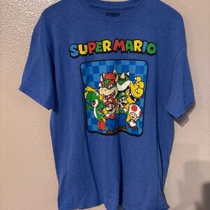 Super Mario Blue Graphic T-Shirt